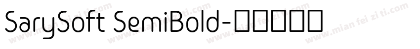 SarySoft SemiBold字体转换